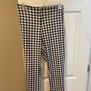 black and white checkered tights